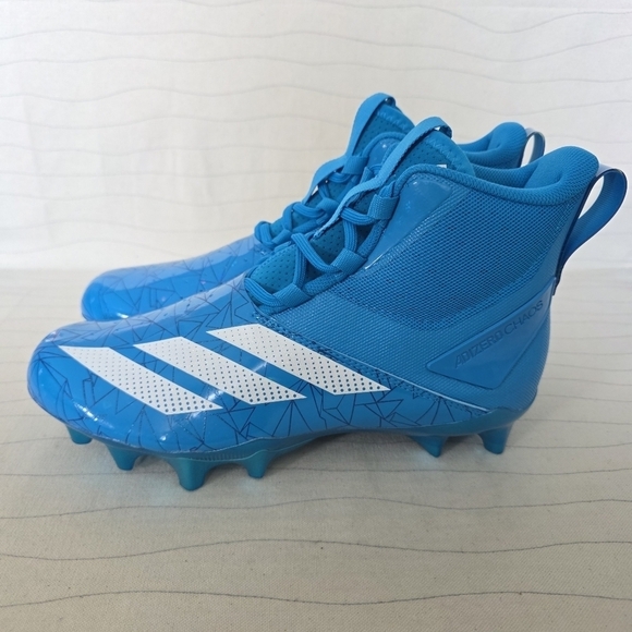 Adidas Mens ADIZERO Chaos Football Cleats Blue/White Shoes IF9718 Size 8.5 NEW main image 8